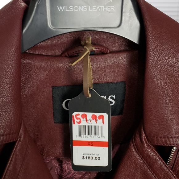 💥NEW💥 Womans Red Soft Like Leather Jacket - Picture 7 of 8